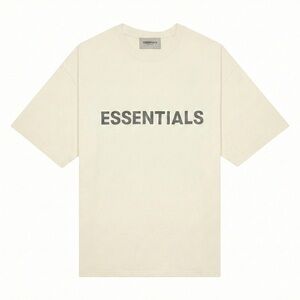 Essentials Beige Short Sleeve Tee